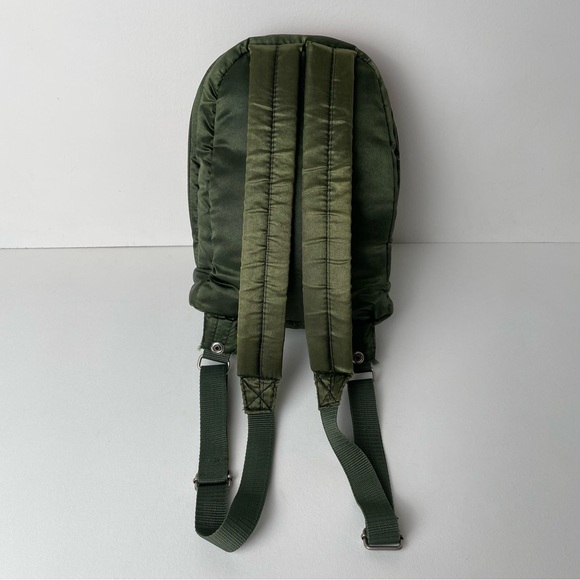 Vintage Dr. Martens Green Orange Nylon Flight Jacket Utility Small Mini Backpack - Picture 11 of 16